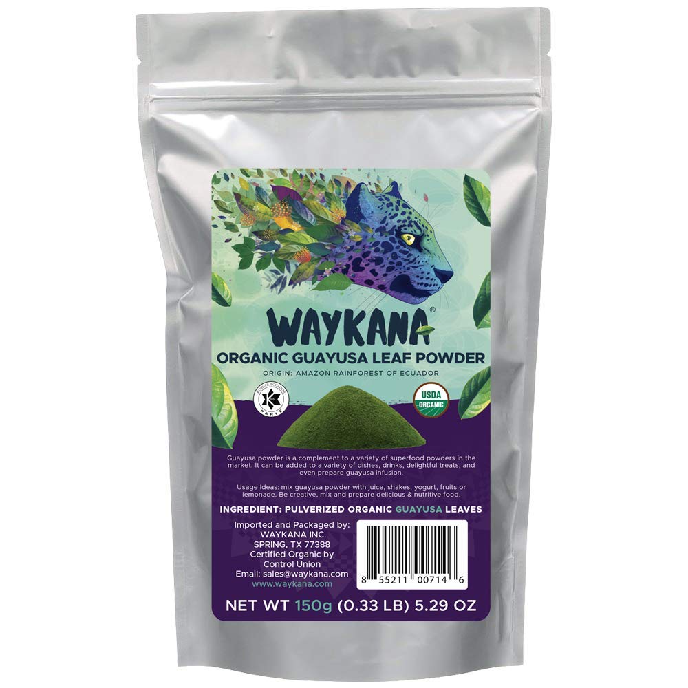 WAYKANA Guayusa Organic Leaf Energy Tea Powder