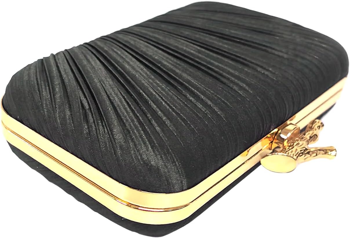 Clutch Purse for Women, Evening Bag with Removable Chain Strap Elegant Handbag for Wedding/Prom/Cocktail/Party - Image 7