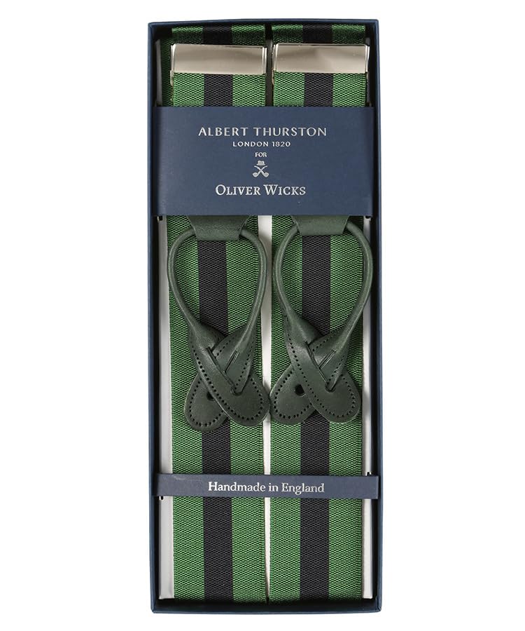 Image of Oliver Wicks Albert Thurston Suspenders for Men, Handmade in England, Premium Quality