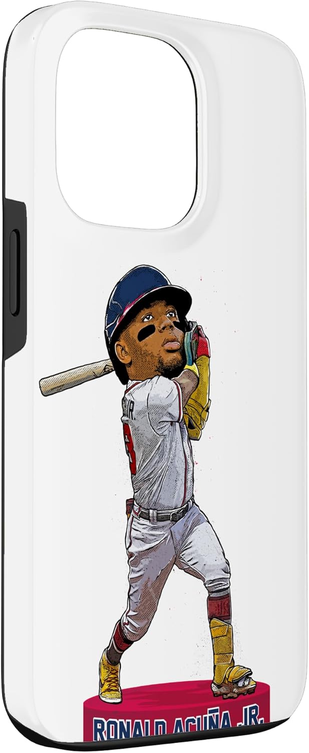 Bobblehead Ronald Acuna Jr Atlanta MLBPA Case for iPhone 13 Pro