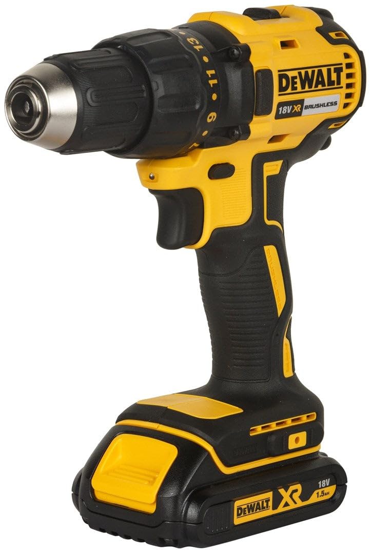 DEWALT DCD777D2T-QW Brushless Drill Driver XR 18V 13mm 65Nm with 2 Li-Ion 2.0Ah Batteries and TSTAK Case