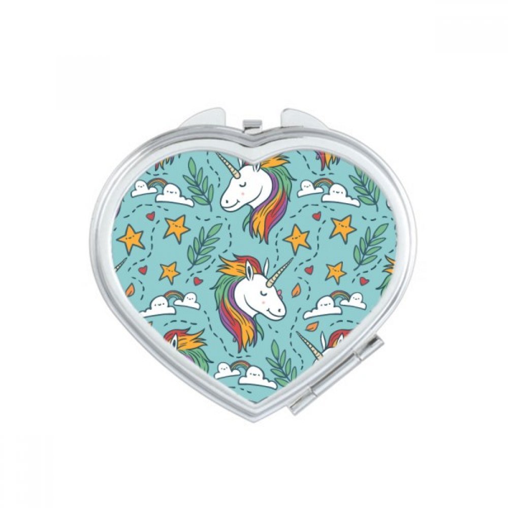 Miroir de poche licornes et coeurs le cadeau mignon idéal pour amie et fille