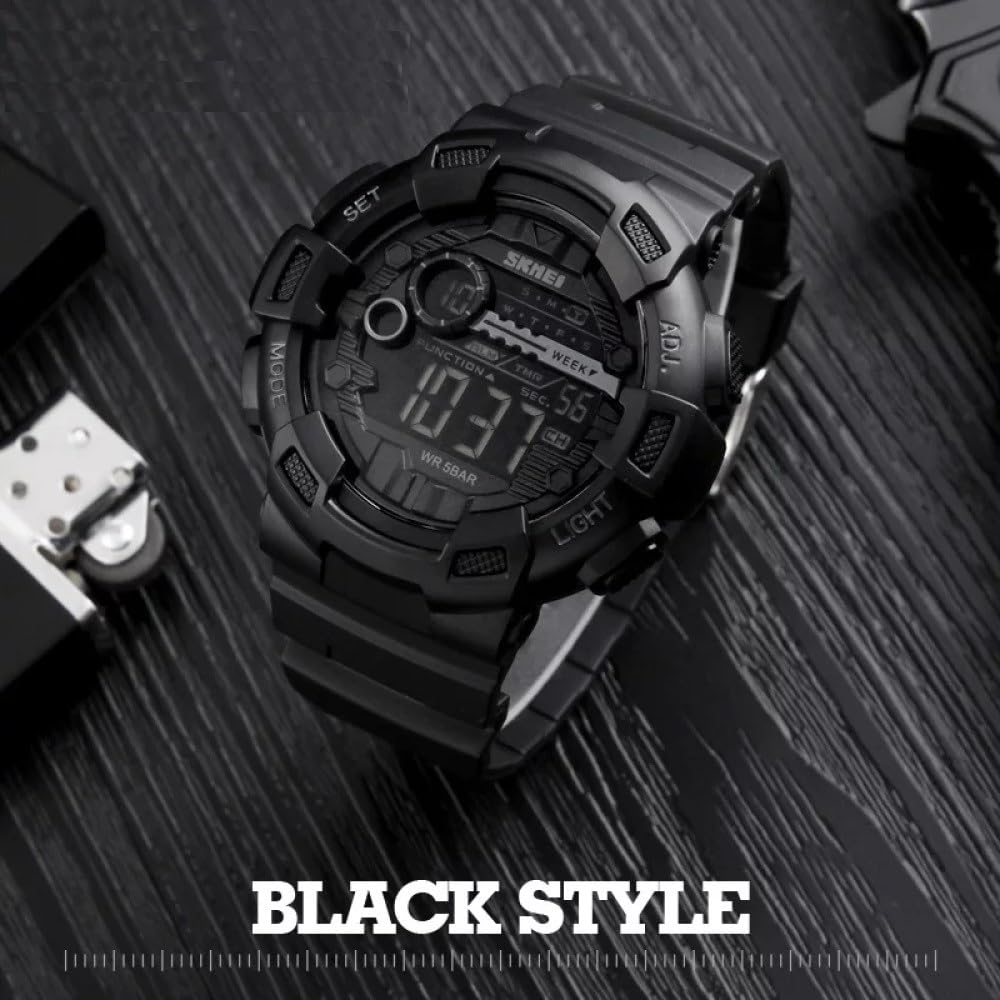 Relógio Masculino Skmei 1243 Á Prova D’água 50m Shock Digital Esporte Preto em promoção! Veja a oferta e mais achadinhos de Relógios de pulso 3 Hoje é o melhor dia para comprar Relógio Masculino Skmei 1243 Á Prova D’água 50m Shock Digital Esporte Preto com aquele preço maroto! Promoção! Aproveite a oferta! 3