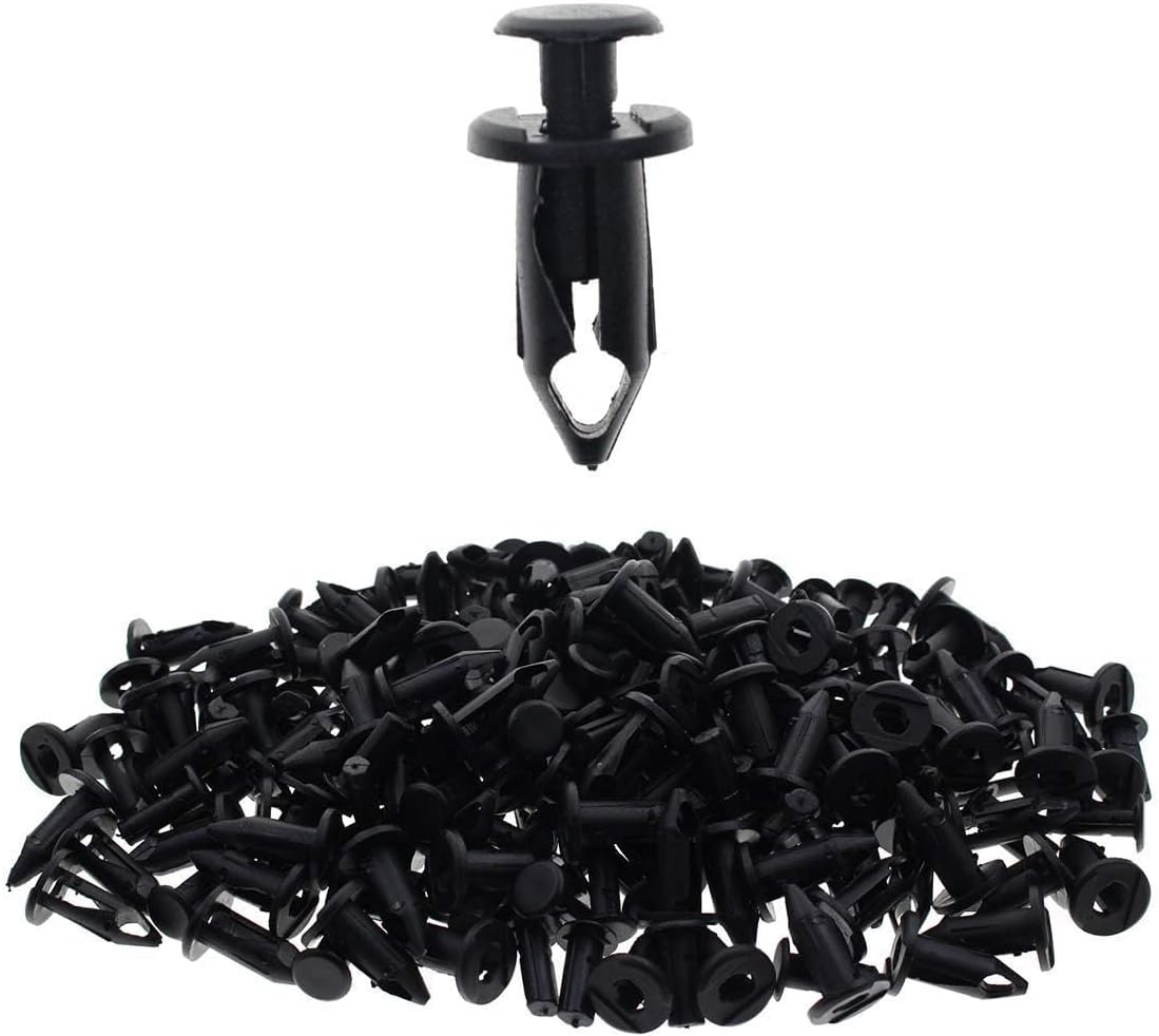 MOTOALL 100X Plastic Fender Fastener Rivet Push Clips for Honda ATV Suzuki Kawasaki 90653-HC4-900