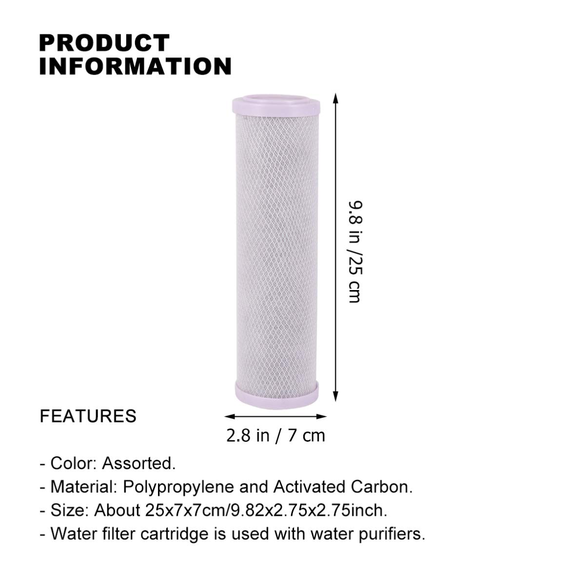Operitacx Filtro Para Purificador De Agua Cartuchos Pp Algodón Filtro De Agua Potable De Algodón Pp