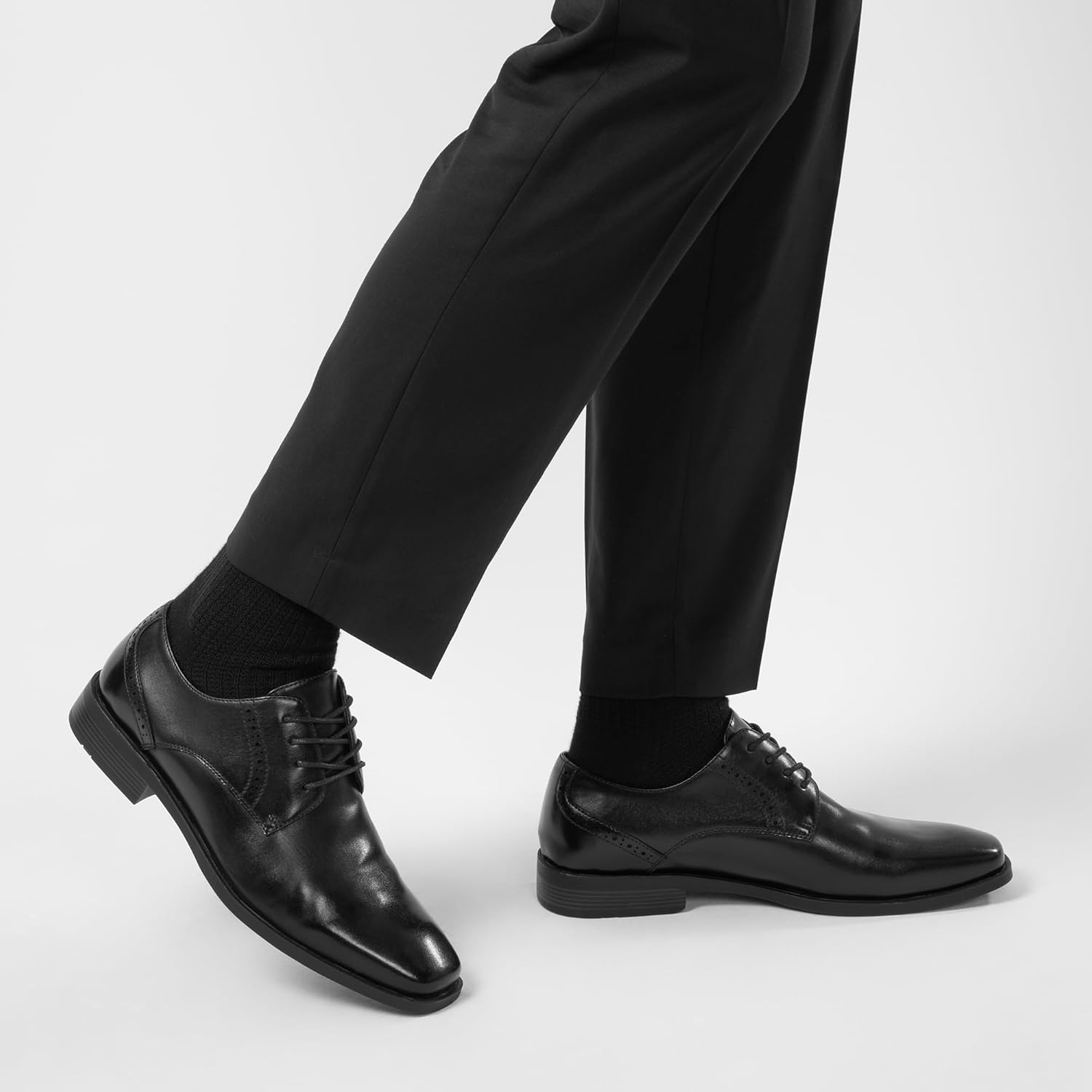 Mens Dress Shoes Men's Oxfords Square Toe Dress Shoes for Men Formal Black