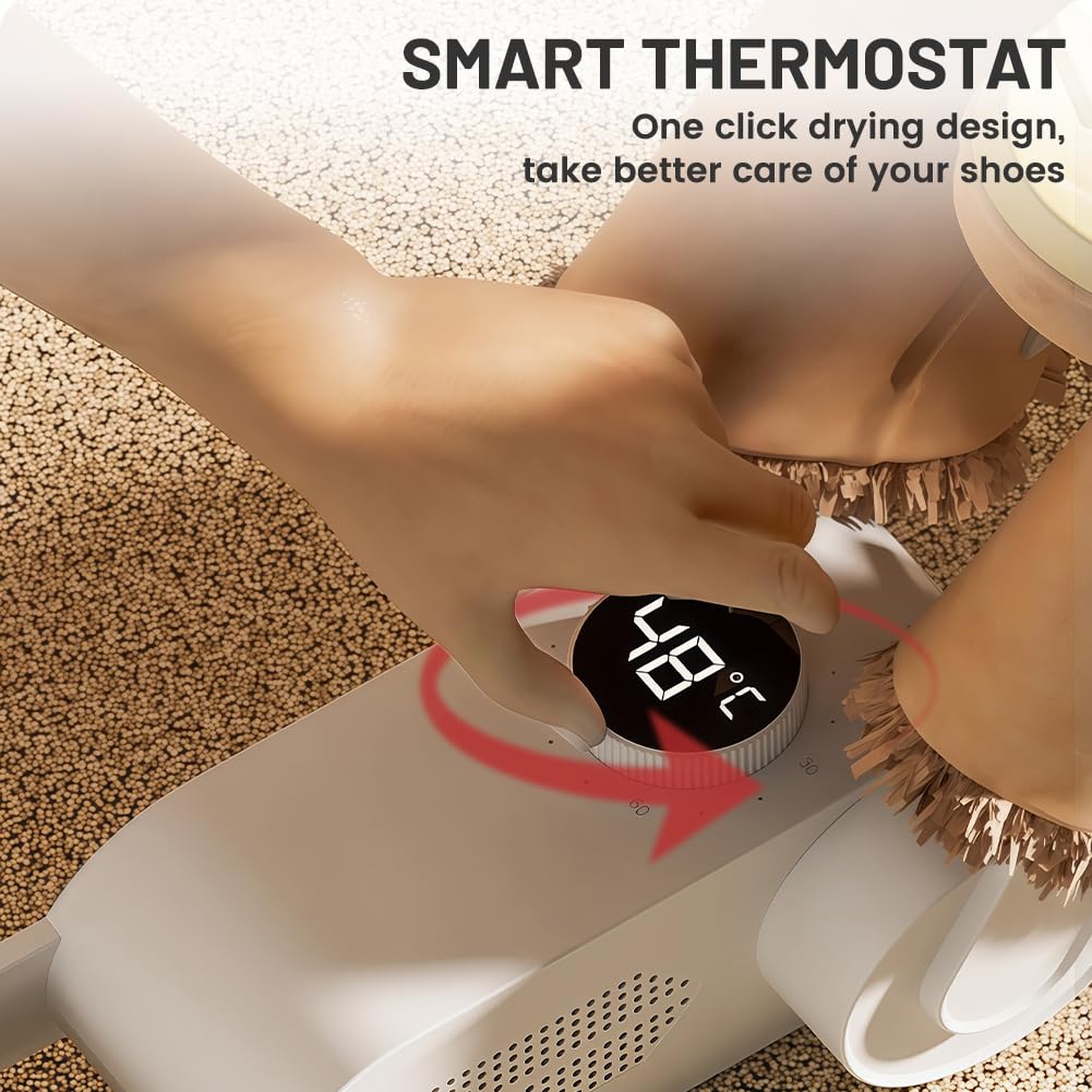 flintronic Secador de Zapatos Eléctrico Secador, Antibacteriano Calentador Eléctrico Temporizador, Plegable para Guantes, Zapatos, Fútbol, Calcetines