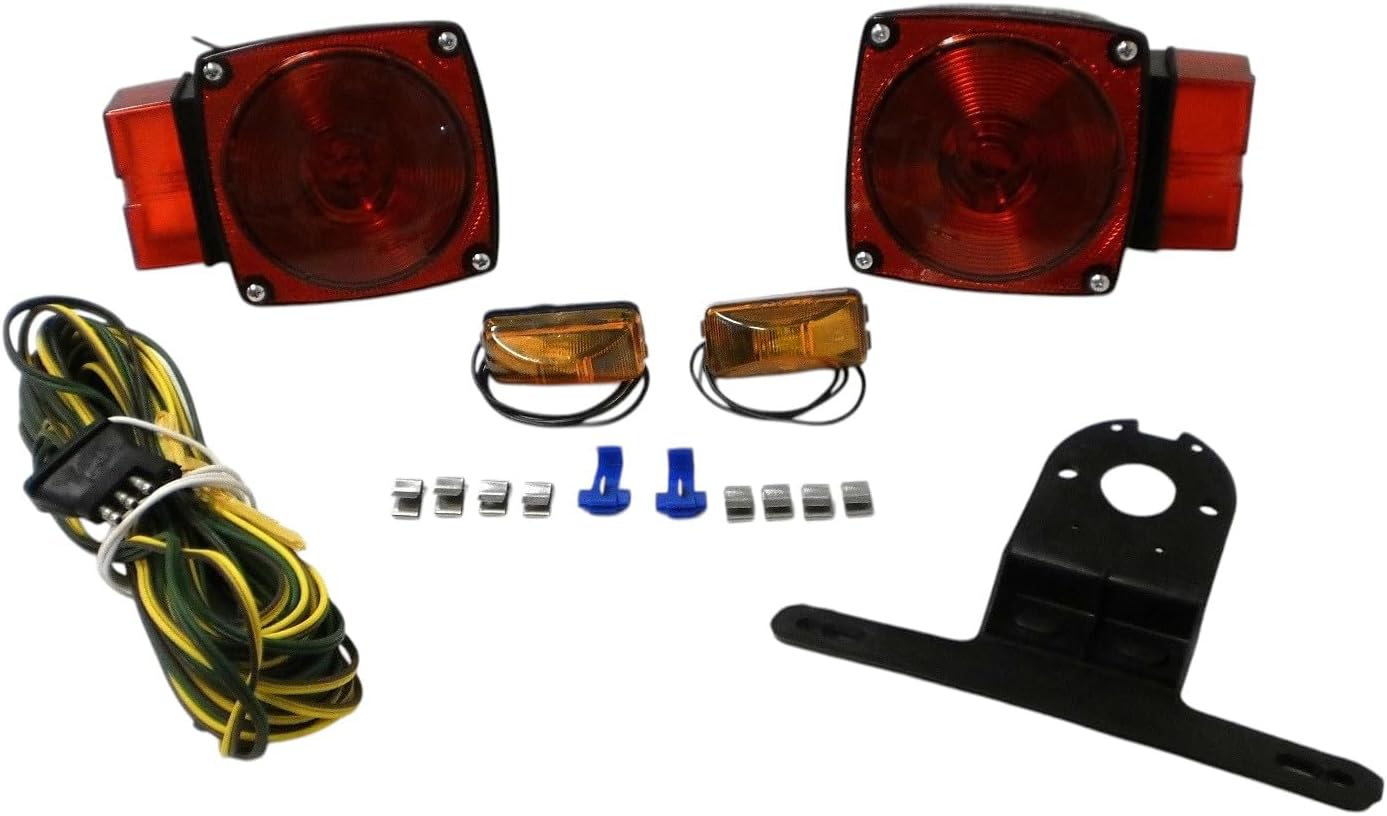 Submersible Incandescent Trailer Camper Boat Light Set Kit, Stop Turn Tail Lights