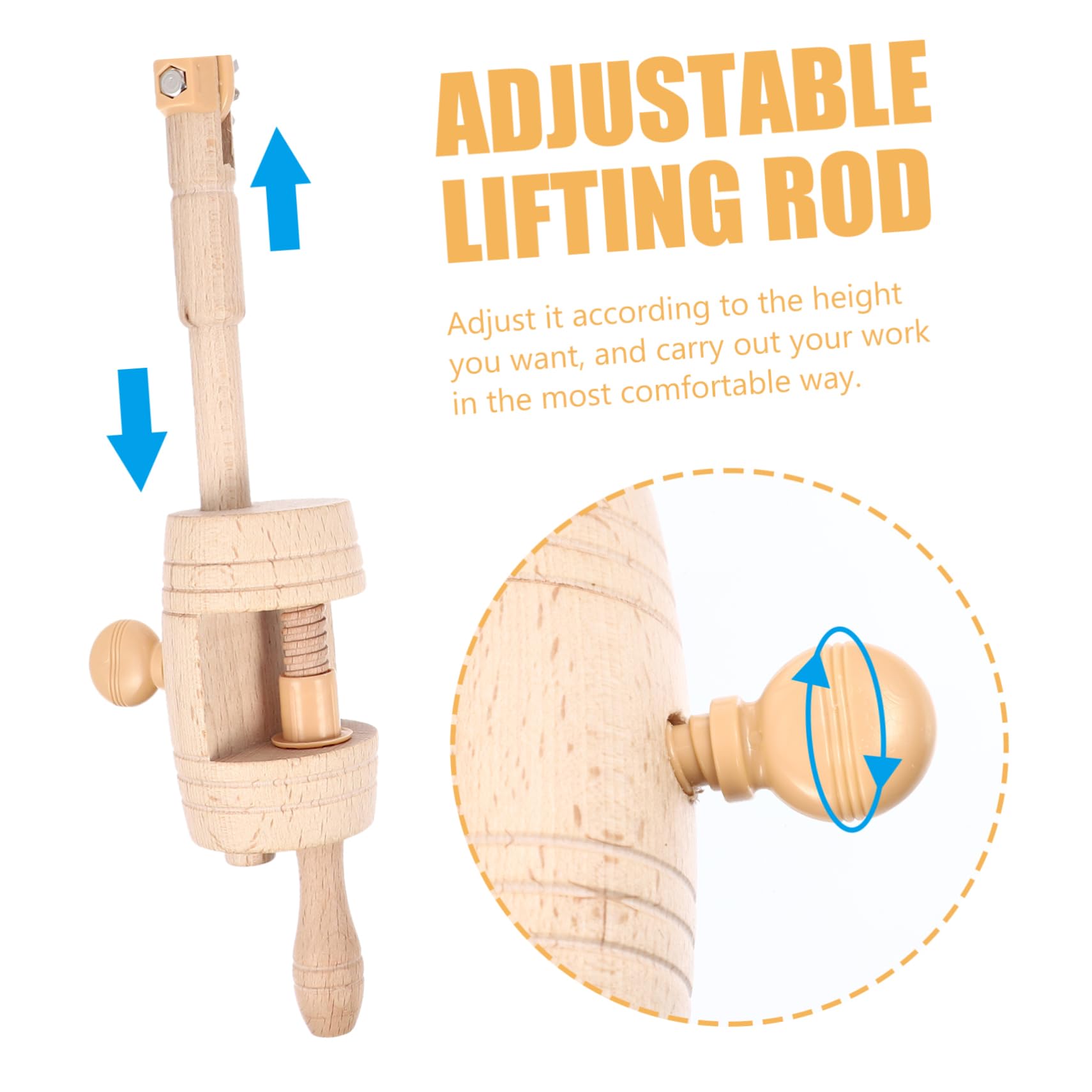 ULDIGI Embroidery Hoop Stand Circle Frame Stand Cross Stitch Holder Embroidery Shelf Easy to Adjust Durable