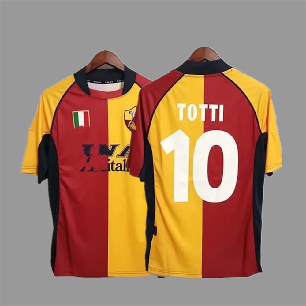 As ローマ TOTTI トッティユニフォーム Amazon.co.jp: [SPOORY] 復古 01-02年 復刻版 ローマ 10番