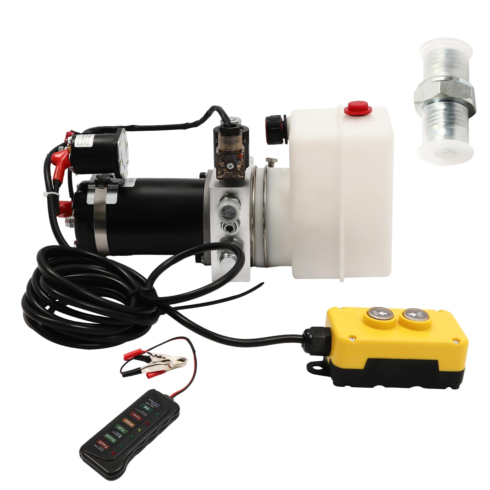 Bomba hidráulica eléctrica 12V 800W para volquete,Control remoto