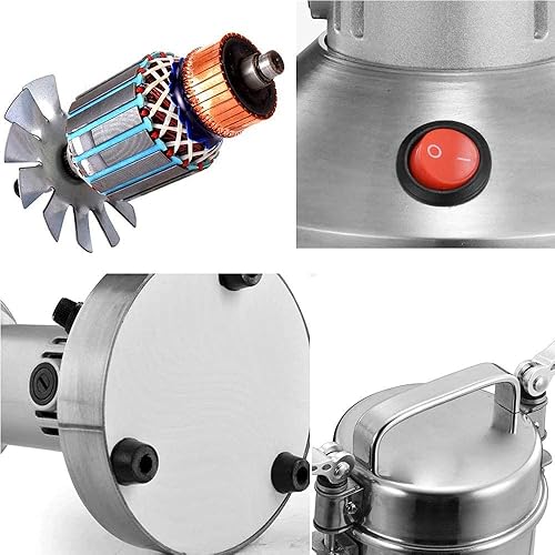 Miniatura 8 de Molinillo de café de elaboración totalmente automático Productos 100G Molino de grano de acero inoxidable Molino de grano de 30 segundos Molinillo