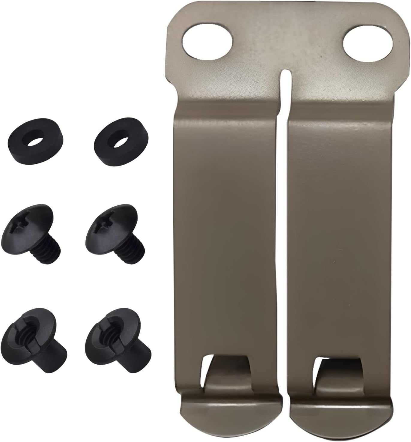 DCC Monoblock Belt Clip - IWB/OWB Attachment for Concealed Carry Holster - 1.5" &amp; 1.75" Size - Grey &amp; FDE Options - Mounting Hardware Included - Made in USA