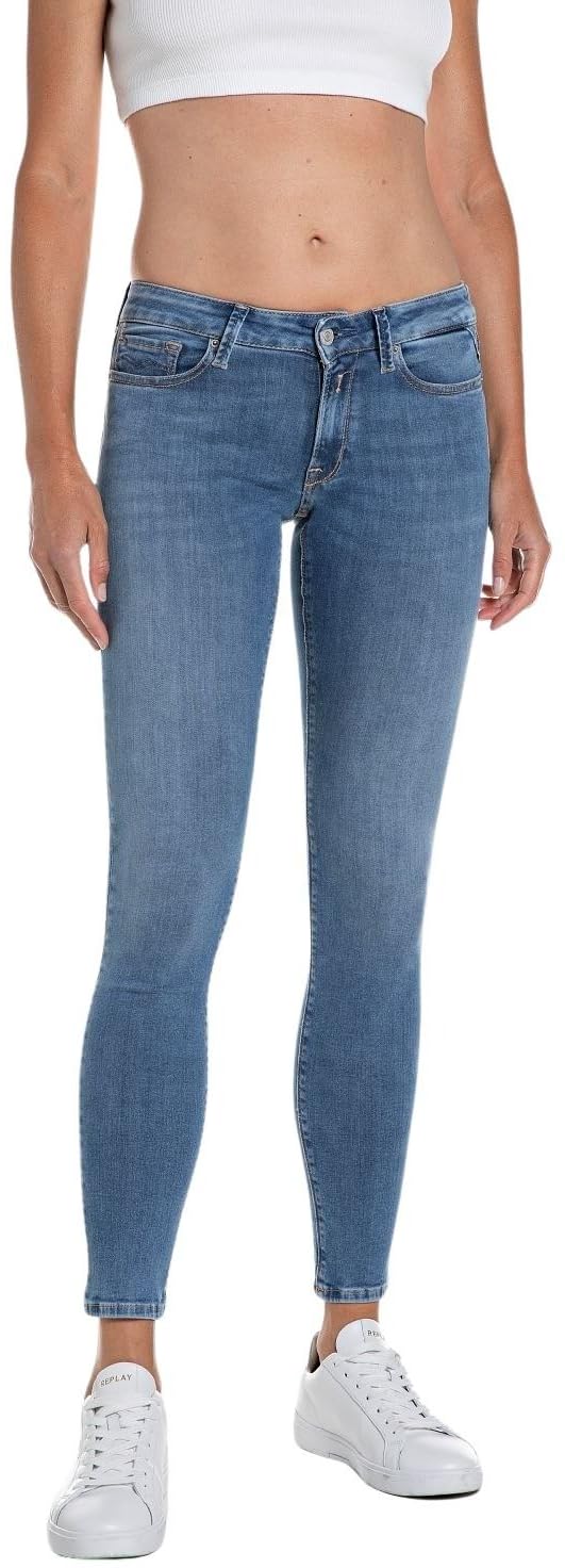 Replay Women's Jeans, 009 Medium Blue, 27W/32L
