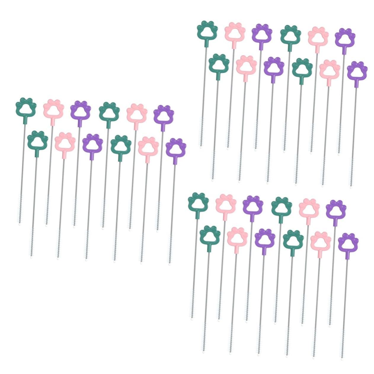 MAGICLULU 3 Set Di Spazzole Per La Pulizia Della Cannuccia Del Biberon Kit Di Spazzole Per La Pulizia Della Cannuccia Multiuso 12 Pezzi*3