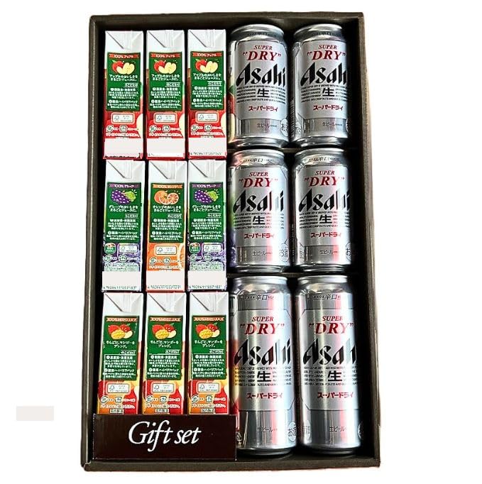 Amazon.co.jp: アサヒビール SUPERドライ 350ml缶4本・500ml缶2本 & 紙