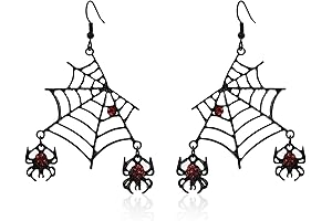 Spider Web Halloween Earrings for Women