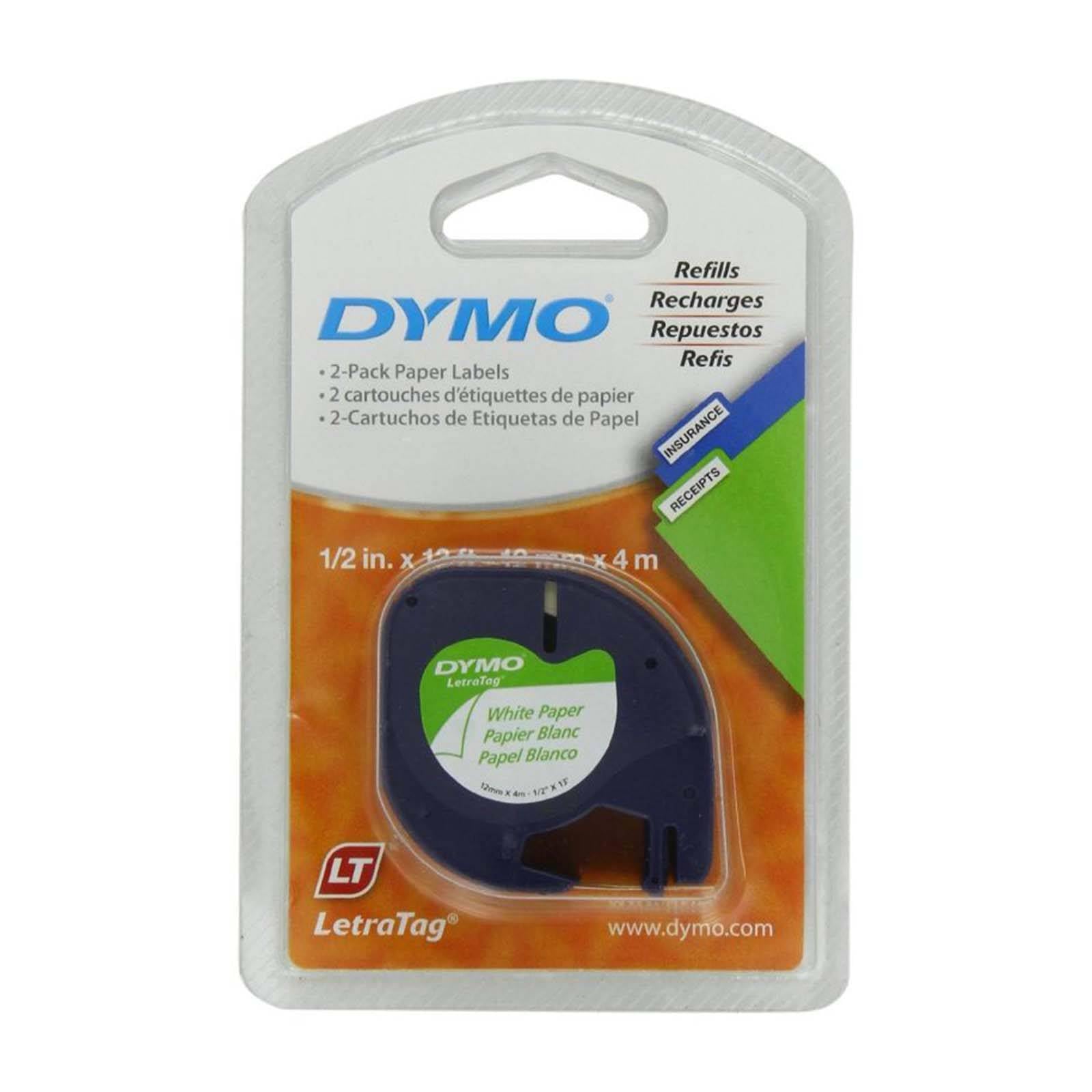 Tape,Paper White Letra Tag 91200 By Dymo-image