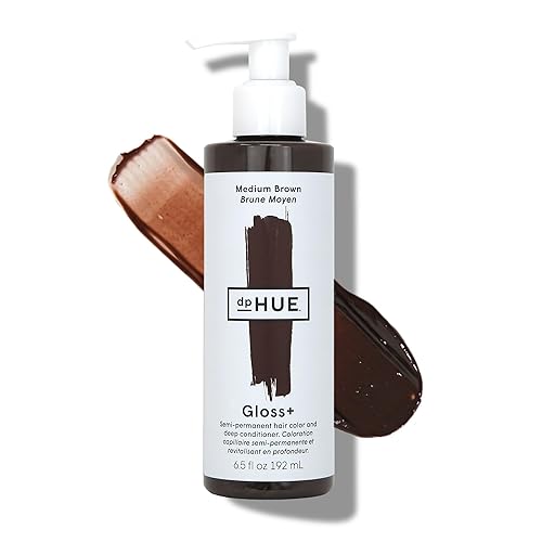 dpHUE Gloss - Tinte y acondicionador semipermanente para el cabello color marrón medio 65 onzas mejora el color con brillo saludable tratamiento