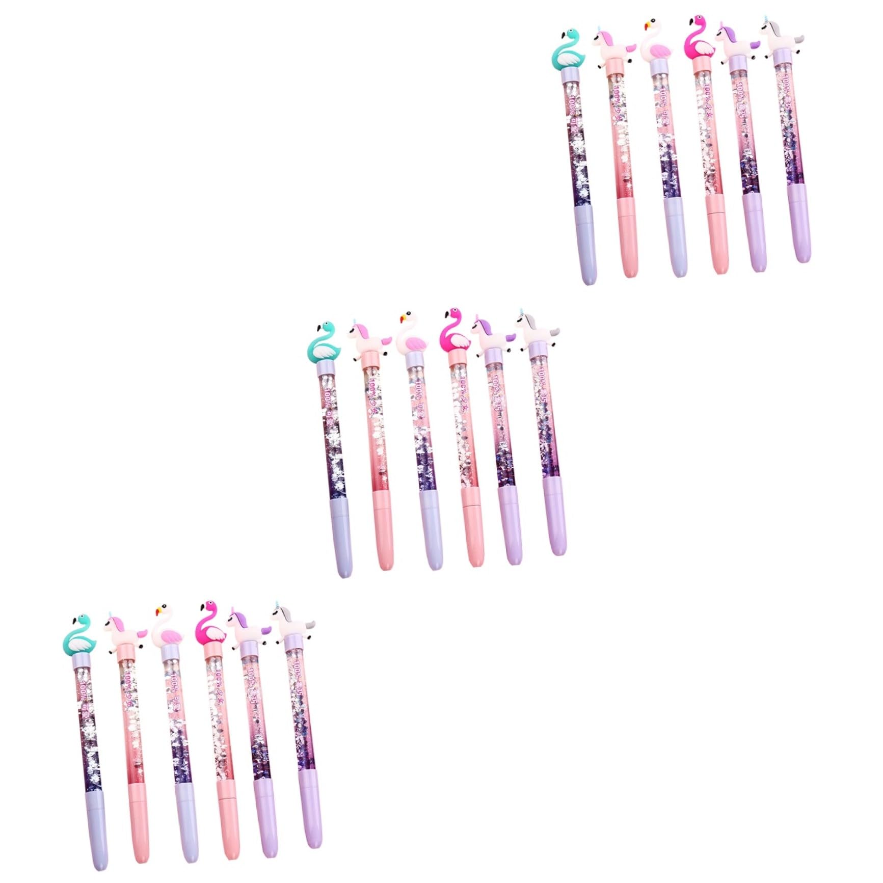 MAGICLULU 3 Set di Penne Gel Eleganti con Motivo a Cigno Punta da 0 05 Mm Inchiostro Nero Cancelleria per Studenti Scrittura Penne Gel Robuste 6 Pezzi*3