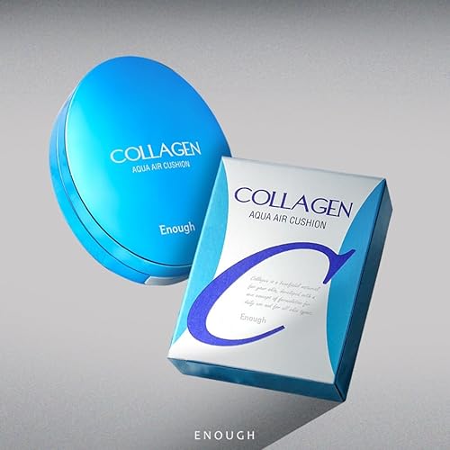 Miniatura 2 de Enough Collagen Aqua Air Cushion 0.53 oz (15g) - Base hidratante con SPF50, acabado húmedo y refuerzo de colágeno, belleza coreana esencial para