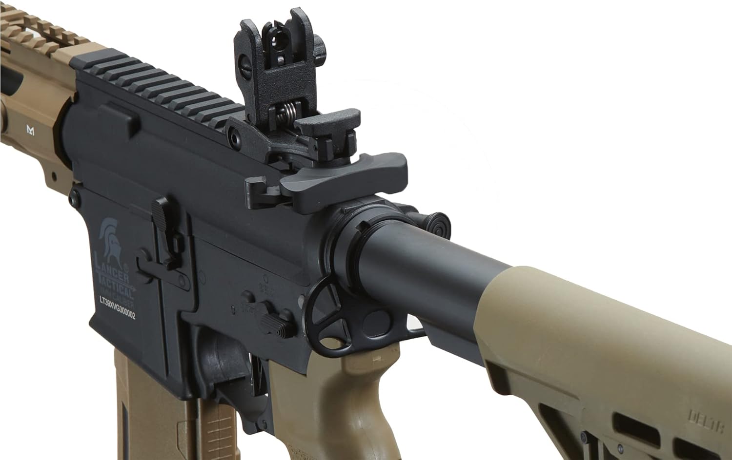 Lancer Tactical Gen 3 MLOCK 10" Airsoft M4 AEG Rifle with Delta Stock