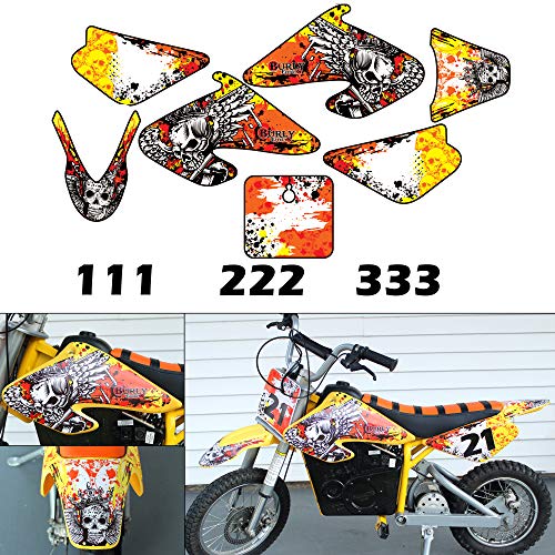 Burly Effects Graphics kit for Razor MX350 MX400 MX500 MX650 Electric Dirt Bikes (MX500 & MX650)