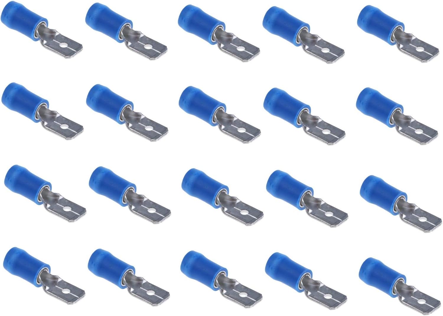 6.3mm Blue male Lucar spade crimp auto electrical terminals connectors