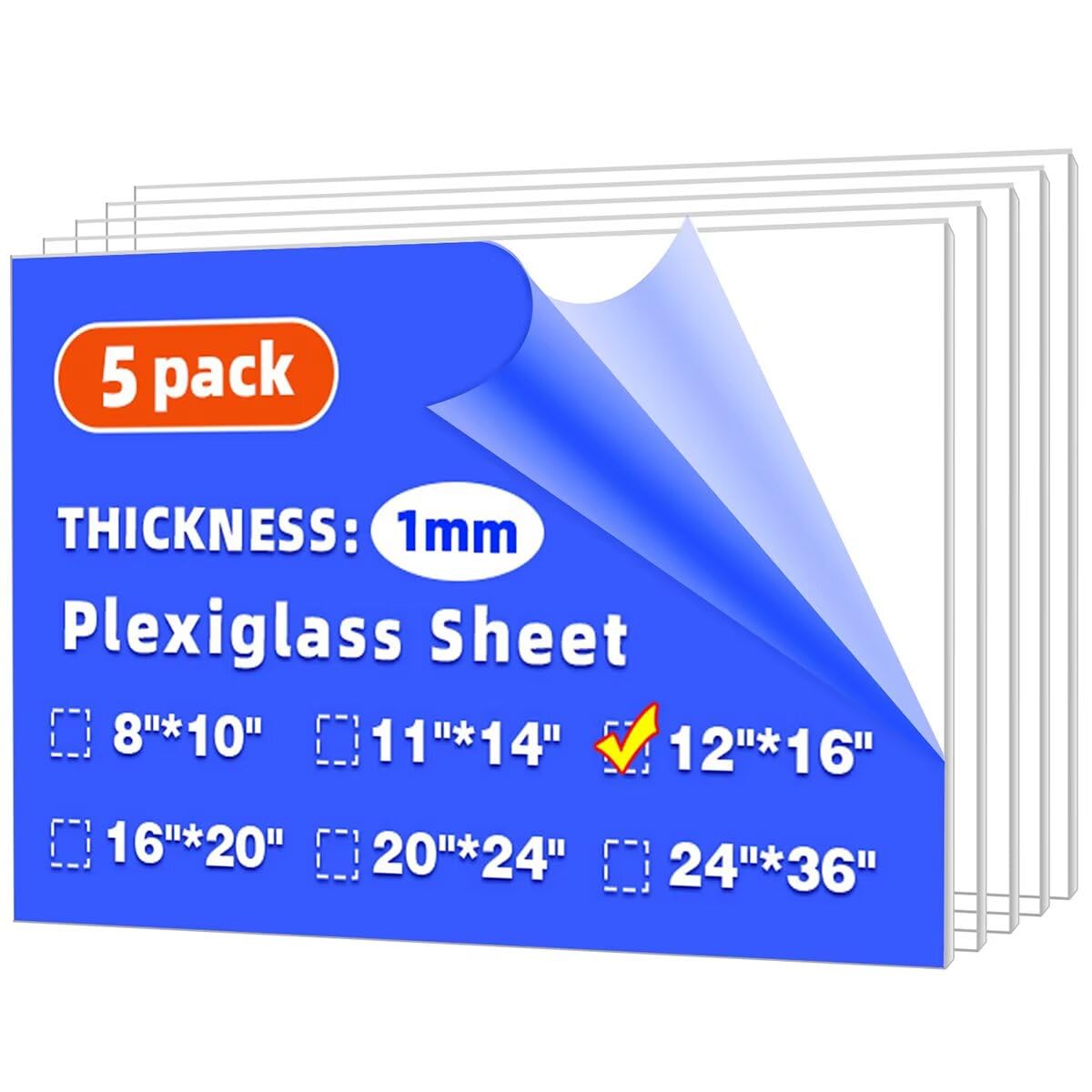 Clear Plexiglass Sheets - 24" x 36" (2 Pack) -11