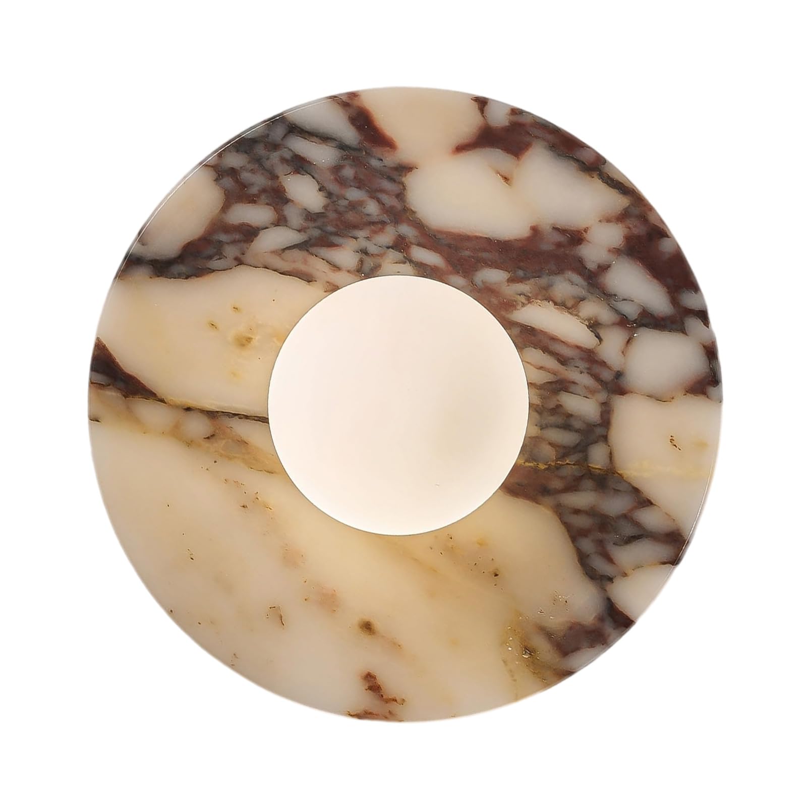 Kaeltsyn Iron Wall Light Modern Aesthetic Gentle Illuminations for Bedroom Living Space Long Lasting Metal Structure Decorative Marble Sconce
