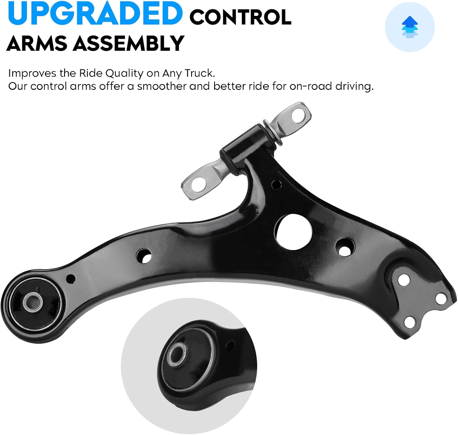 10PCS Front Lower Control Arm w/Ball Joint for Toyota Camry Lexus ES300 2002-2003, Tie Rod Ends + Sway Bar Left & Right Suspension Kit K620334 K620333 K90346 K90347 EV420 ES3600 ES3601 K90344