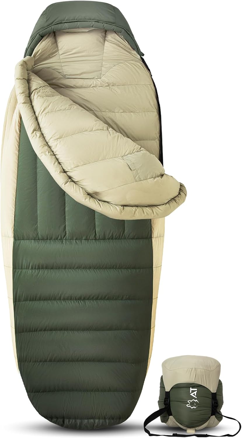 ATEPA Wide XL Mummy Sleeping Bag – 700FP, 15°F-30°F for Adults ATEPA Wide XL Mummy Sleeping Bag – 700FP, 15°F-30°F for Adults