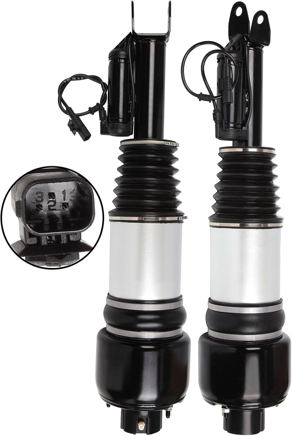 Front Air Struts fit for Mercedes-Benz for CLS350 2007-2011, for CLS500 2005-2009, for CLS550 2007-2010, for E280 2007-2009 Air Suspension Shocks Absorber Struts Assembly 2113205513, Set of 2