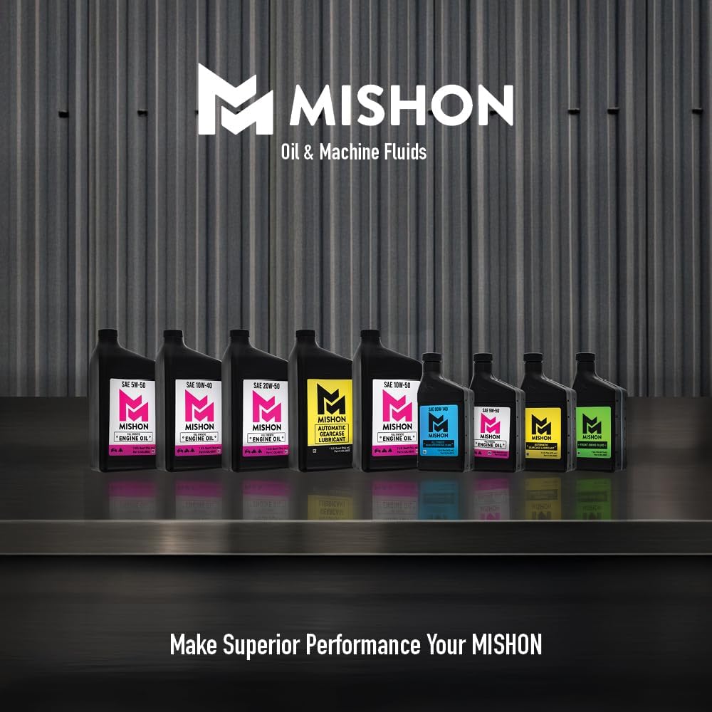 MISHON Engine Oil 10W-50 Full Synthetic Motorcycle (4 Quarts)
