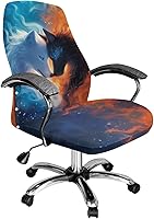 Vista 12 de Xoenoiee Fundas para silla de oficina con estampado de rayas de tigre, funda elástica para silla de juegos de computadora, fundas universales