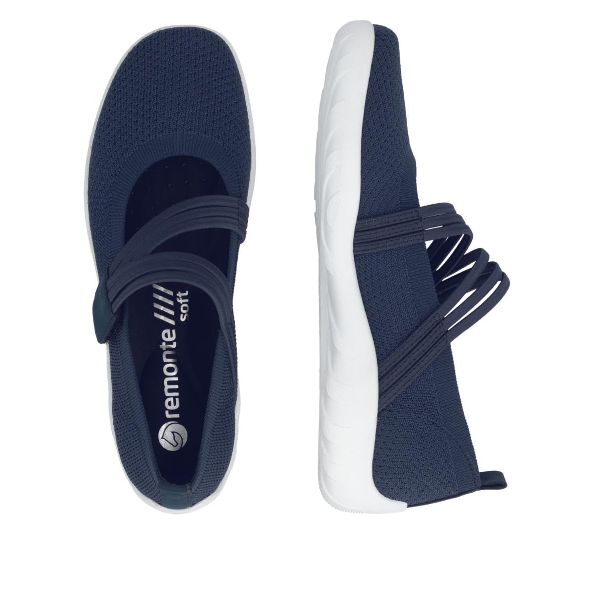 Remonte R3519-14 Damen Slipper Textil blau blau