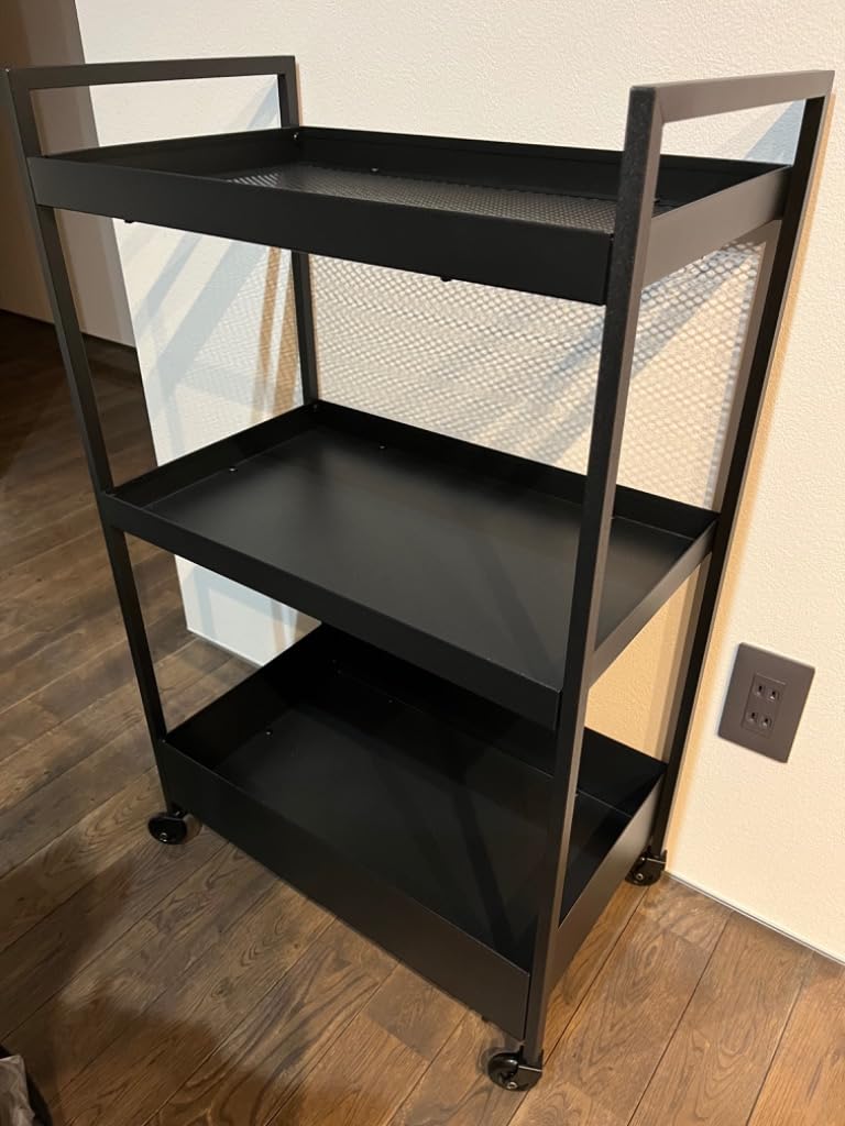 IKEA NISSAFORS - Carrello portavivande, 50,5 x 30 x 83 cm, colore: Nero