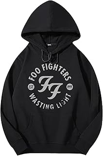 [in.studio] Foo Fighters フー ファイターズ パーカー メンズ 長袖 フード付き スウェット トレーナー 人気 トップス プルオーバー 無地 カジュアル おしゃれ 人気 ポケット付き 春秋冬服 男女兼用 大きいサイズ