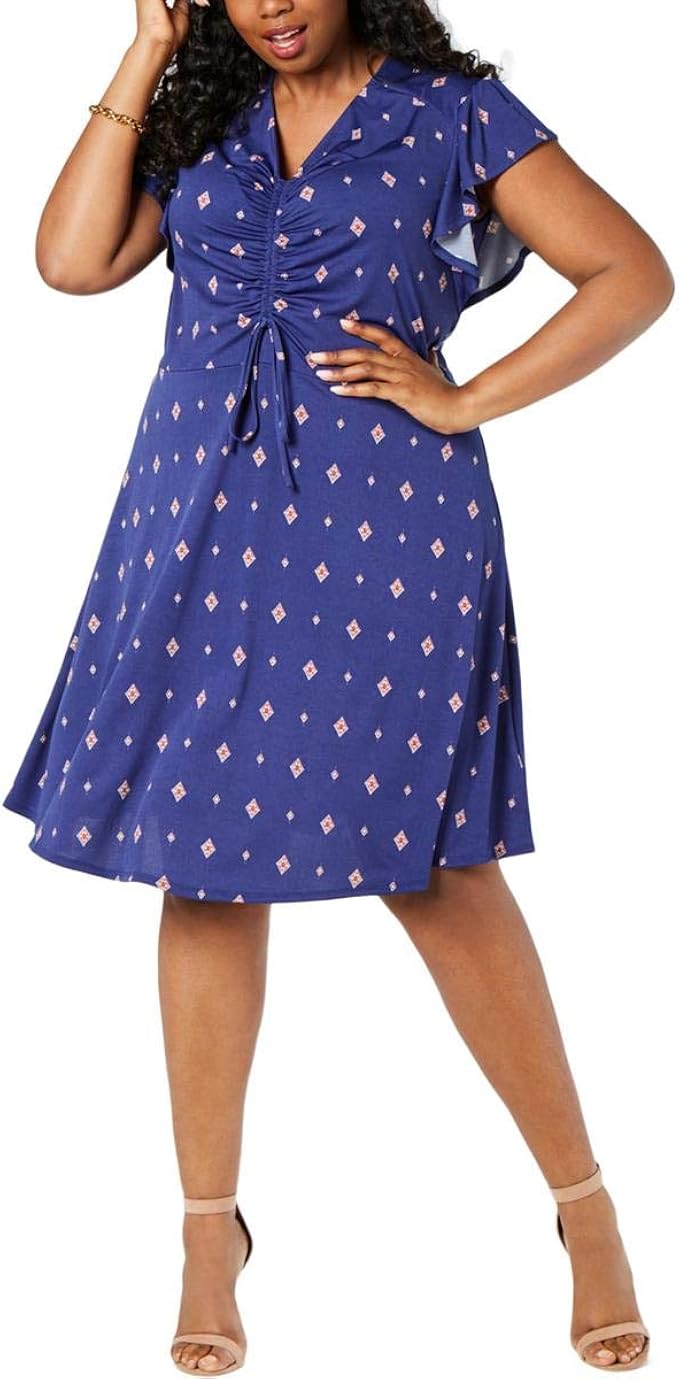 flutter sleeve shift dress