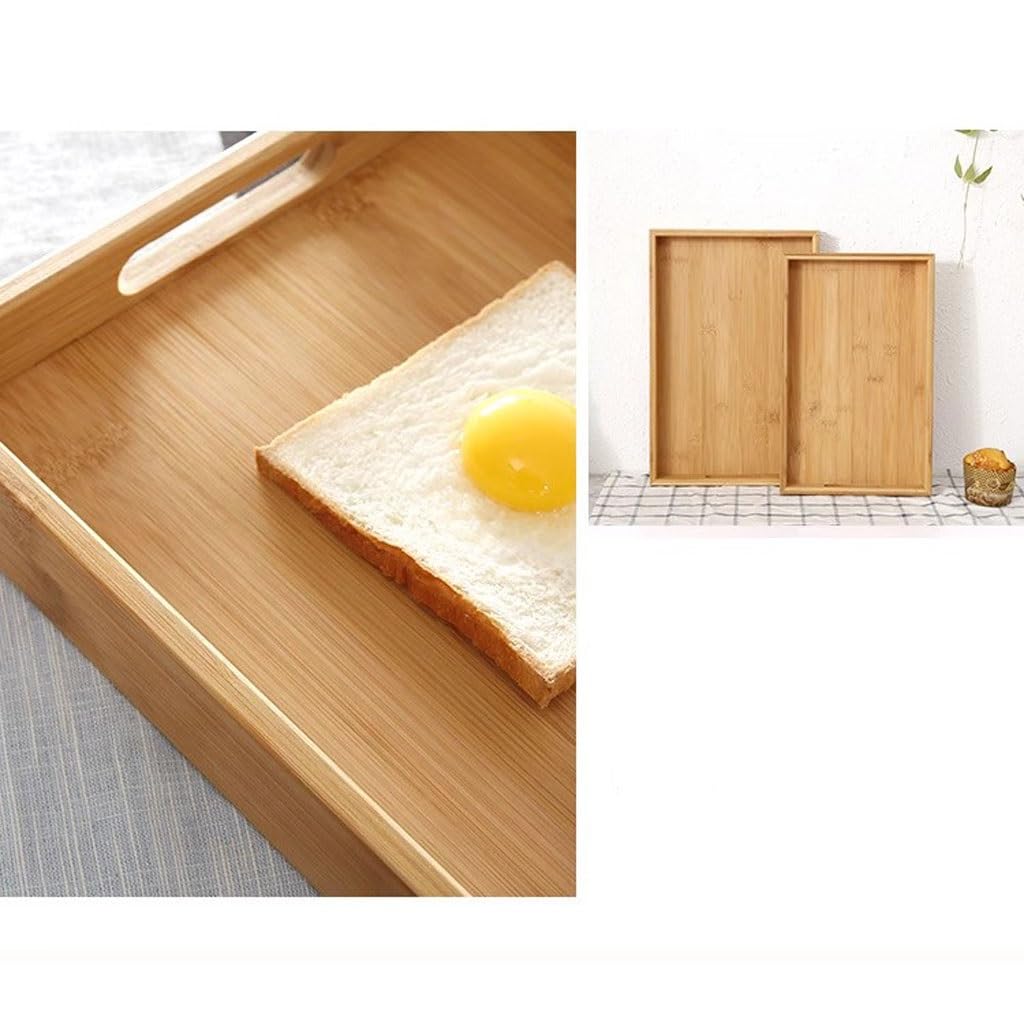 Bandeja para Exteriores, Bandeja para Mesa De Centro, Bandeja para Té, Juego De Té, Platillo Grande, Bandeja para Mesa De Té, Bandeja Rectangular De Madera Maciza P,C