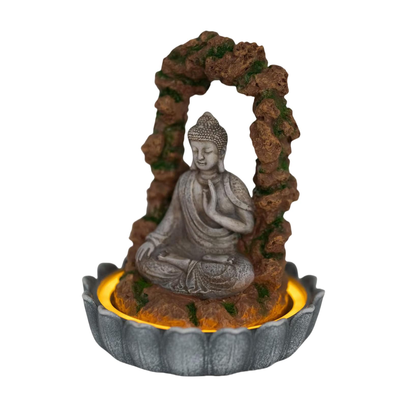 Figurine bouddhiste extérieure solaire pour illuminer vos soirées sur la terrasse