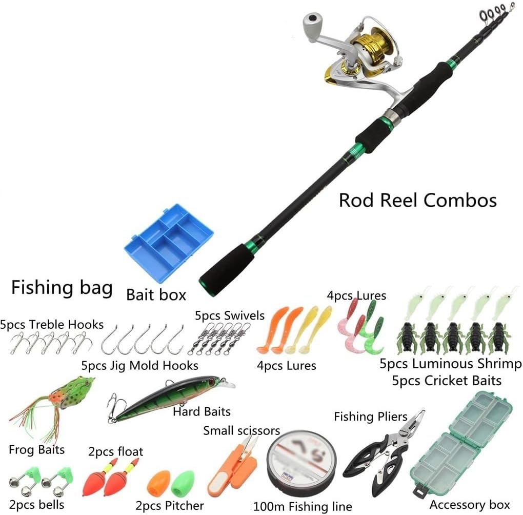 NRWDTYH 便利な伸縮ロードサブロッドセット カーボンショート 祭り釣竿 釣具 海竿