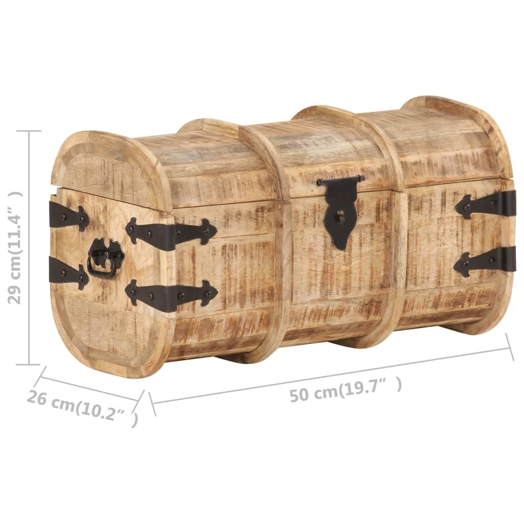 vidaXL Mangoholz Massiv Aufbewahrungsbox 2-TLG. Aufbewahrungstruhe Schatztruhe Schatzkiste Holzkiste Holztruhe Spielkiste Kiste Box Truhe