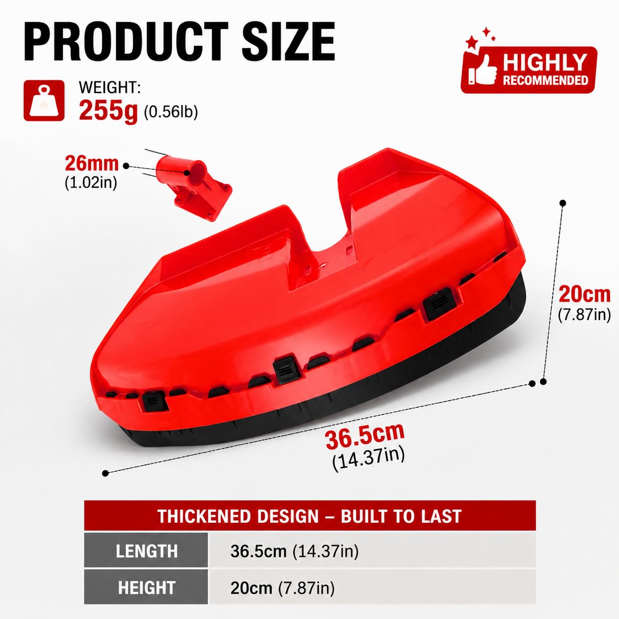 Pare-Débris Débroussailleuse pour IKRA IBF 52-4 2015–2026,Protection Large Collier Métal Déflecteur d’Herbe Et Pierres Coupe-Bordures,Split Design Debris Shield