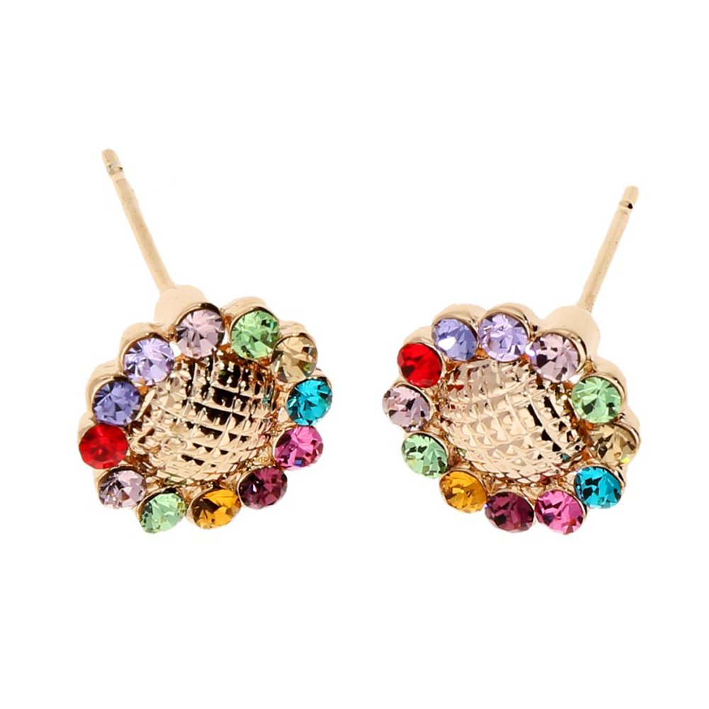 Ladies Earrings Flowers Zirconia MyAG Oohr -9