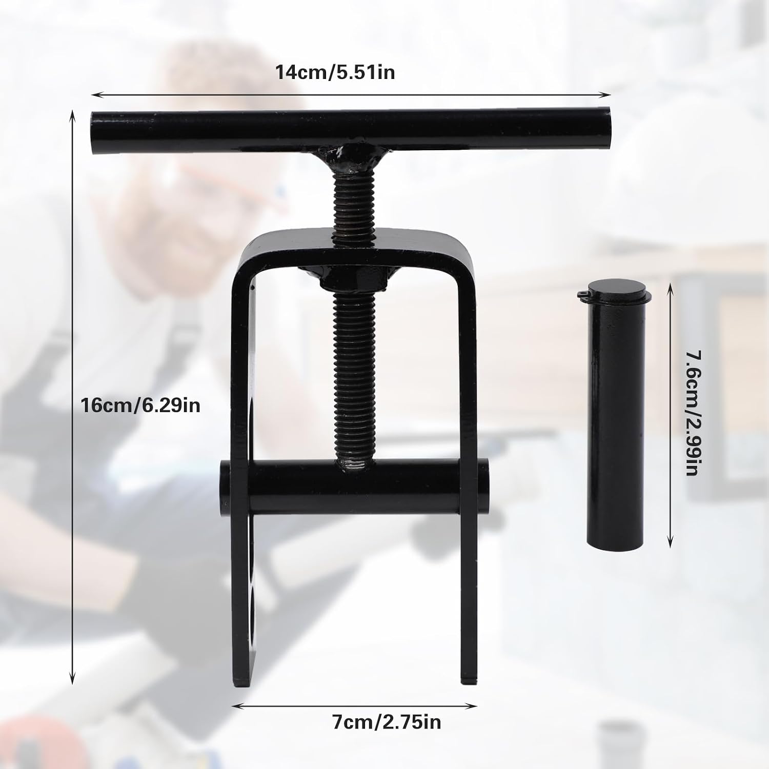 32mm Shut Off Tool,Squeeze-Off Plumbing Adjustable Tool for PE/PPR/PVC,Plastic Water Pipe Clamping Carbon steel Tool Stops Water Flow Pipe Blocker,Hose Pinch Off Pliers,Portable and Lightweight