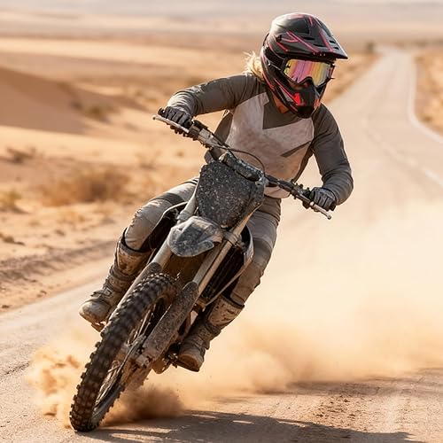 Miniatura 2 de Casco de motocross para jóvenes, para adultos, ligero para motocross, ATV de 4 ruedas, motocross, quad, ciclomotor, todoterreno, casco de