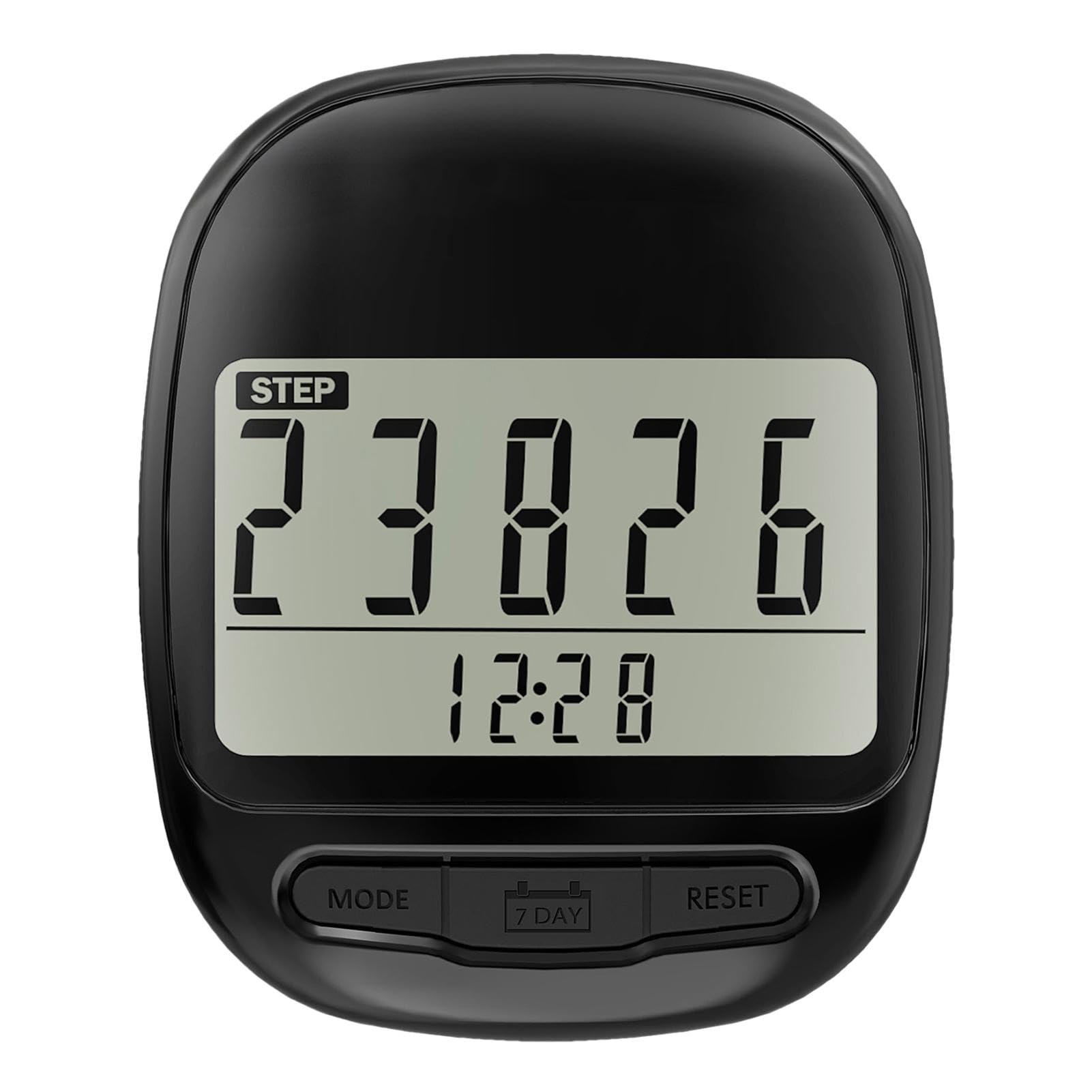 Pedometer for Walking, Mile Trackers, Large Digital LCD Simple Pedometer, Portable Odometer, Fitness Recorder Tracks Steps, Distance, Calories, Exercise Time