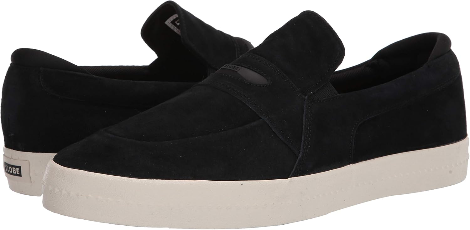 Globe Men's Liaizon Skate Shoe, Black/Antique White, 8