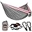 AnorTrek Camping Hammock, Super Lightweight Portable Parachute Hammock with Two Tree Straps Single or Double Nylon Travel Tree Hammocks for Camping Backpacking Hiking